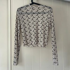 Crescent Moon Top 🌙 Marine Serre Inspired